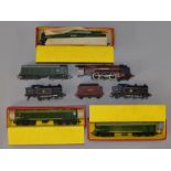 OO Gauge. Hornby Dublo 7 x locomotives. All either with damage or repainted.