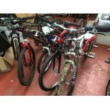 5 assorted bikes / bicycles