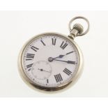 A top-wind nickel cased pocket watch with working 15 jewel REGENT movement,