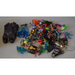 A mixed lot of loose Action Figures, vehicles and accessories, mainly D.C.