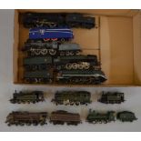 H0 scale 10 x assorted locomotives, various manufacturers. Overall F/G some with slight damage.