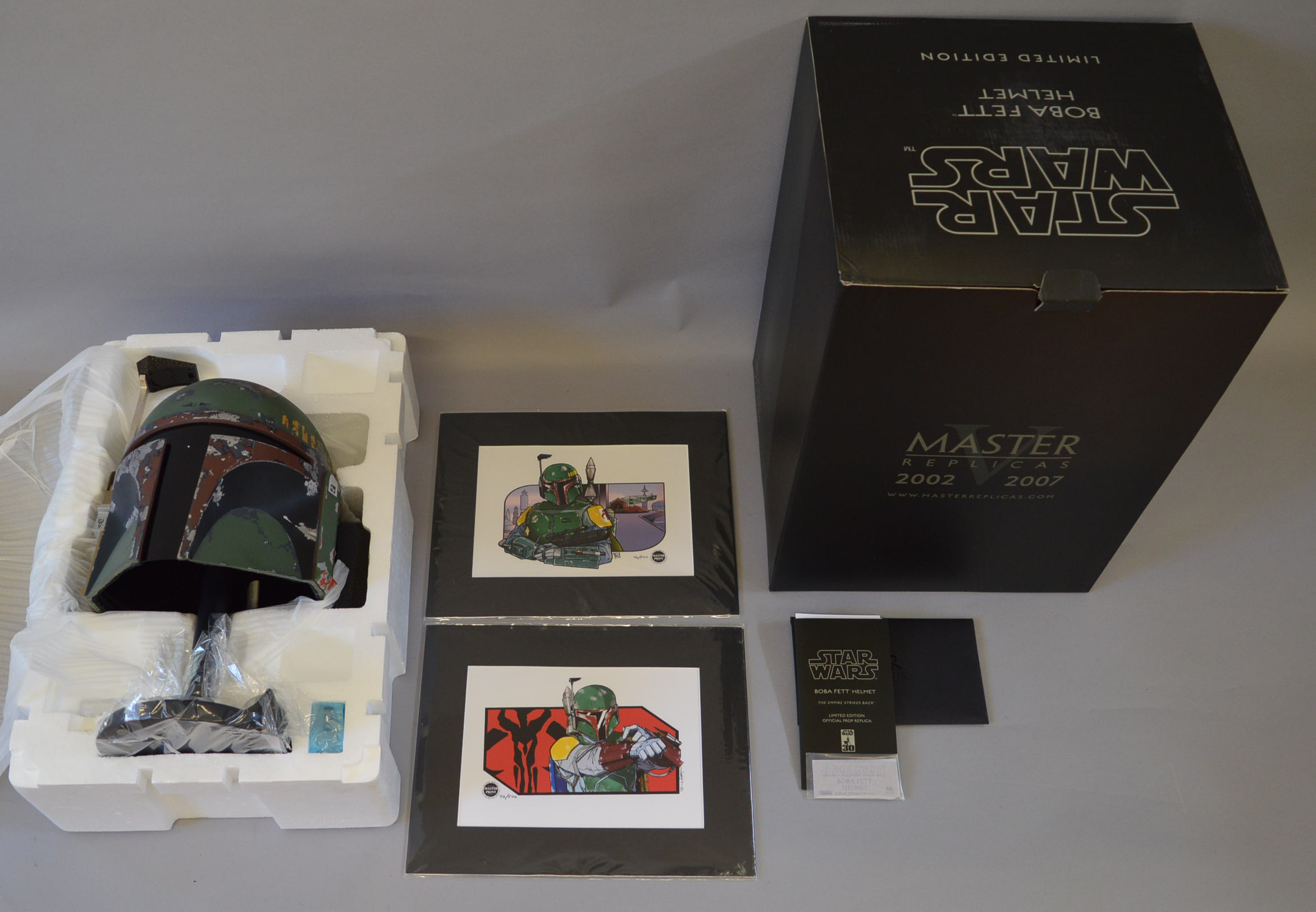 Star Wars. Master Replicas. SW-156LE-P Boba Fett Helmet Ltd Edition.