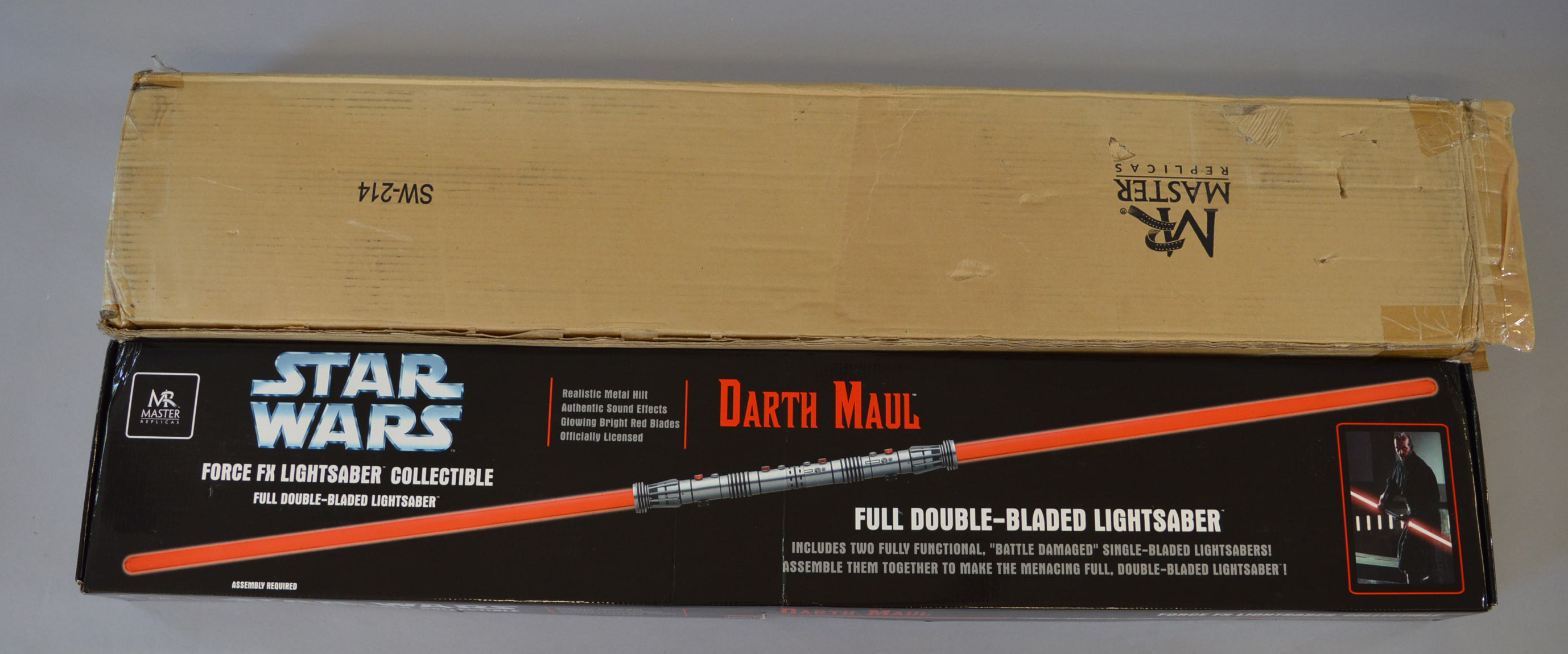 Star Wars. Master Replicas. SW-214 Darth Maul force FX double bladed lightsaber.