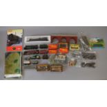 OO Gauge. 3 x unboxed locomotives, together with 12 x assorted rolling stock & assorted accessories.