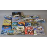 Twenty two boxed model kits by Academy, Dapol, Tamiya and others. All unchecked for completeness.