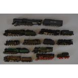 H0 scale 10 x assorted locomotives, various manufacturers.