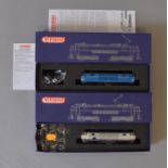 H0 scale. 2 x Vitrains SNCB electric locomotives. Ref 2173 & 2170. Both VG in F boxes.