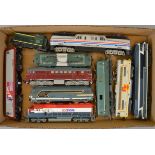 H0 scale 10 x assorted locomotives, various manufacturers. Overall F/G some with slight damage.