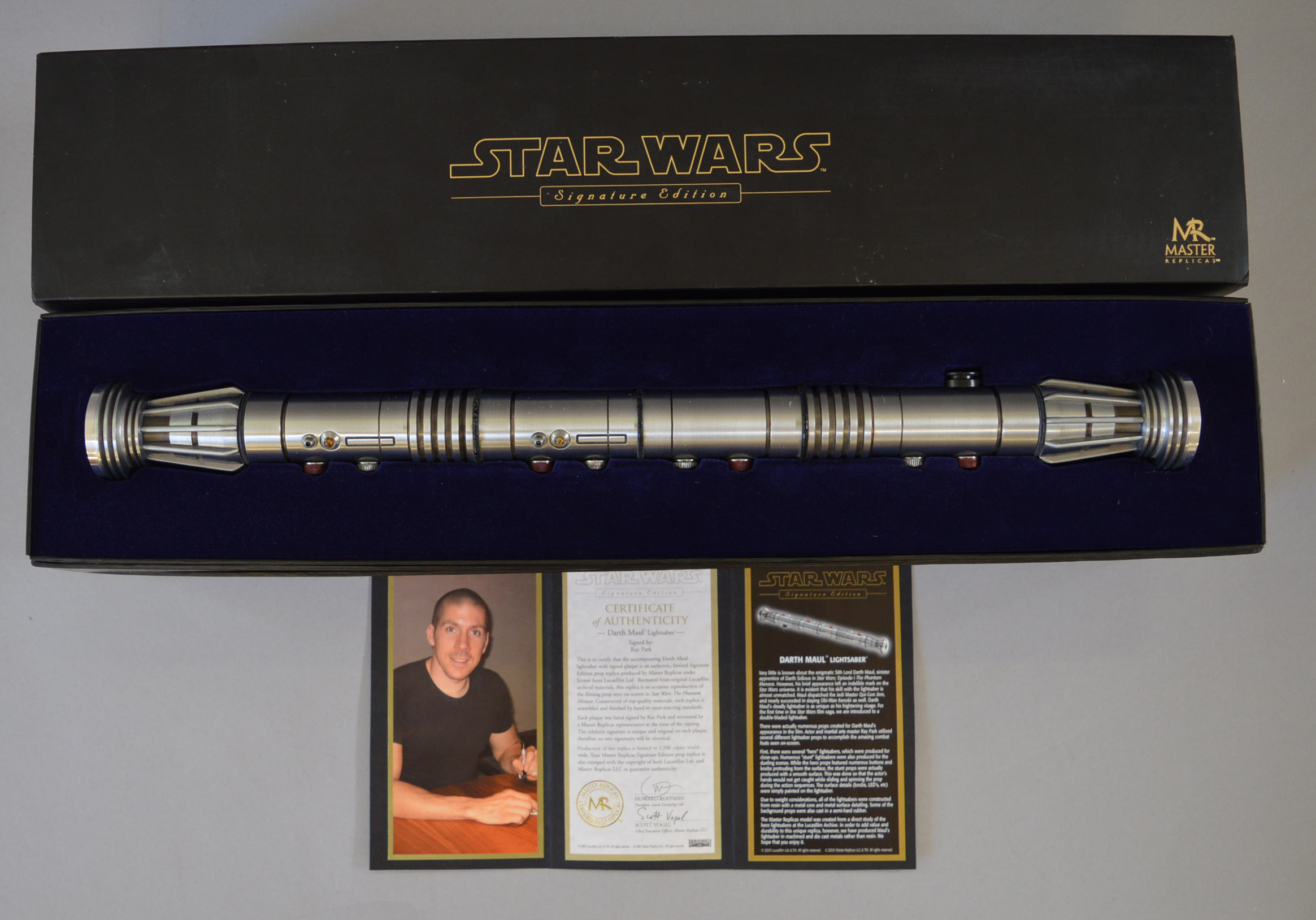 Star Wars. Master Replicas. SW-108S Darth Maul Lightsaber Signature Edition. Boxed with certificate.