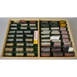 OO Gauge. 52 x assorted unboxed rolling stock, various manufacturers including Hornby & Bachmann.