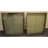 Two Picture Pride Display Cabinets, 30 x 33 x 3.