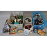 A mixed lot of loose Lego items,