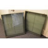 Two Picture Pride Display Cabinets, 30 x 33 x 3.