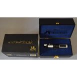 Star Wars Master Replicas SW-104 'Yoda-Lightsaber', appears VG in G box with some handling wear.