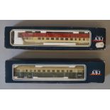 H0 scale 2 x Electrotren Autorail rail cars. Ref 2120 Nord & Ref 2124 SNCS. Overall G in F boxes.