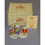 Royal Doulton Rupert limited edition figure group: Tempted To Trespass RB 5 0134/2500 boxed with