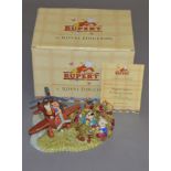 Royal Doulton Rupert limited edition figure group: Rupert Takes A Flying Lesson RB 26 258/550 (200