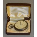 A WW2 era hallmarked silver Smith pocket watch.