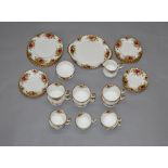 A Royal Albert Old Country Roses tea set.