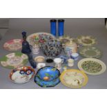 A good collection of assorted ceramics including Crown Ducal, Wedgwood, Royal Doulton,