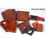 Quantity of Old Wooden Plate Holders, Dark Slide, Backs etc. Selection shown in image.