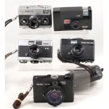 Collection of Rollei Compact Cameras.