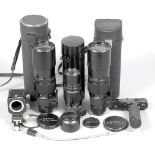 Pentax M42 Lenses & Accessories. To include 2x Pentax SMC Takumar Pre-set 400mm f5.