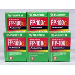 6 Packs of 10 Fujifilm FP-100 Professional Instant Colour Print Film Sheets. Dated 2005 for 8.5 x10.