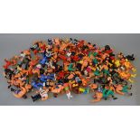 A quantity of unboxed Hasbro WWF Wrestling Action Figures, approximately 12cm tall.