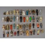 Quantity of Kenner Star Wars 3 3/4 action figures, some with weapons/accessories. Overall G.