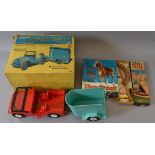 Marx Johnny West Series action figure accessories: Johnny West Jeep and Horse Trailer;