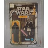 Kenner Star Wars Darth Vader 3 3/4 action figure on a 12 B back card.