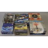 Six boxed diecast model aircraft in 1:48 scale from various different ranges including Hobby Master,