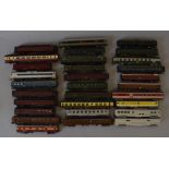 H0 scale. 30 x assorted Continental coaches & baggage/parcels vans.