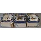 Three boxed Franklin Mint diecast model aircraft in 1:48 scale from their 'Armour Collection',