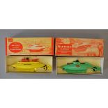 Two boxed Sutcliffe tinplate Submarines, 'Nautilus' and 'Sea Wolf', both appear G+ in G+ boxes.