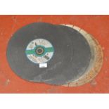 POLICE> 4 large circular saw cutting discs [VAT ON HAMMER PRICE] [NO RESERVE]