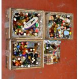 Large quantity of alcohol miniatures