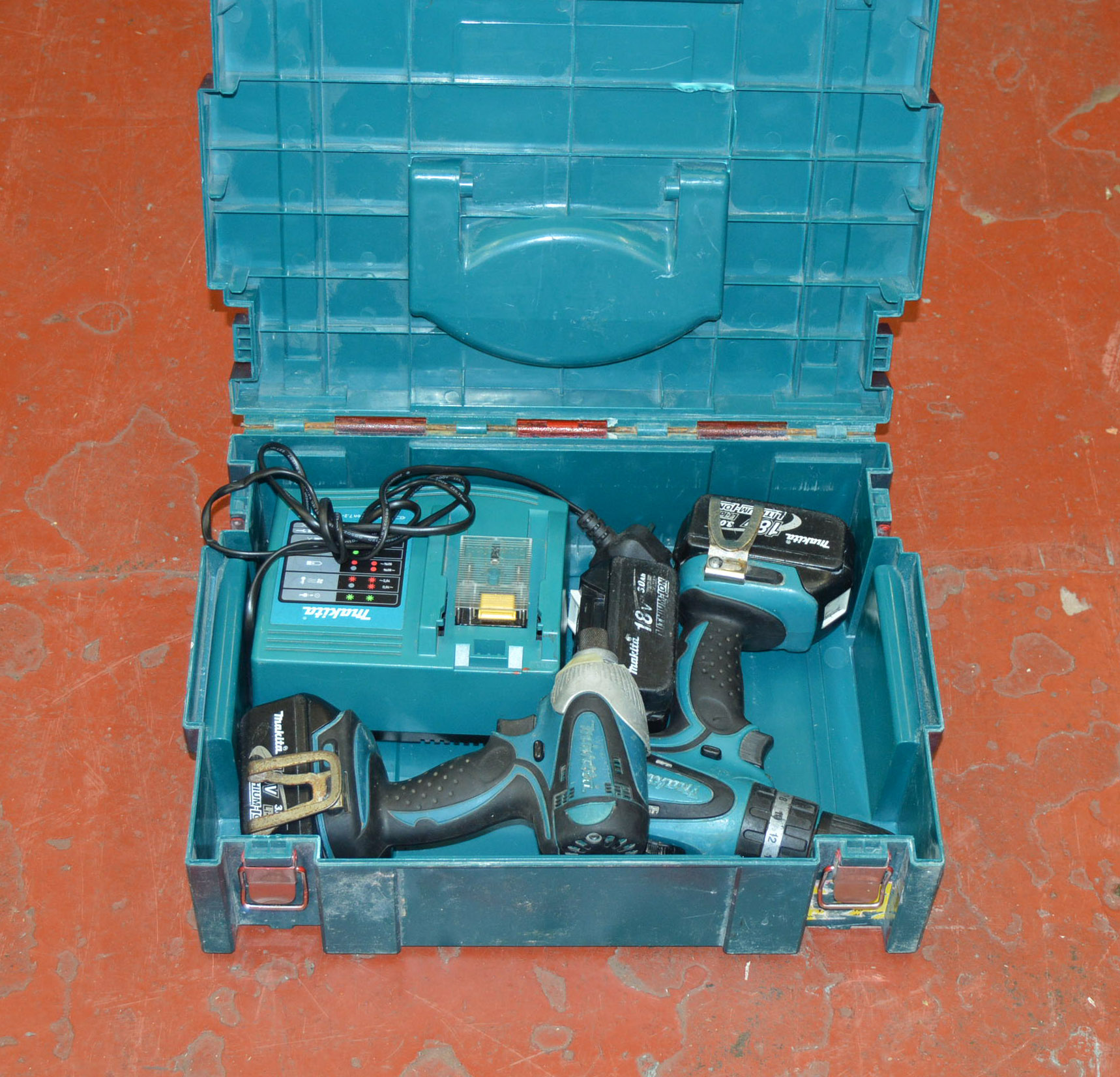 Two Makita cordless drills