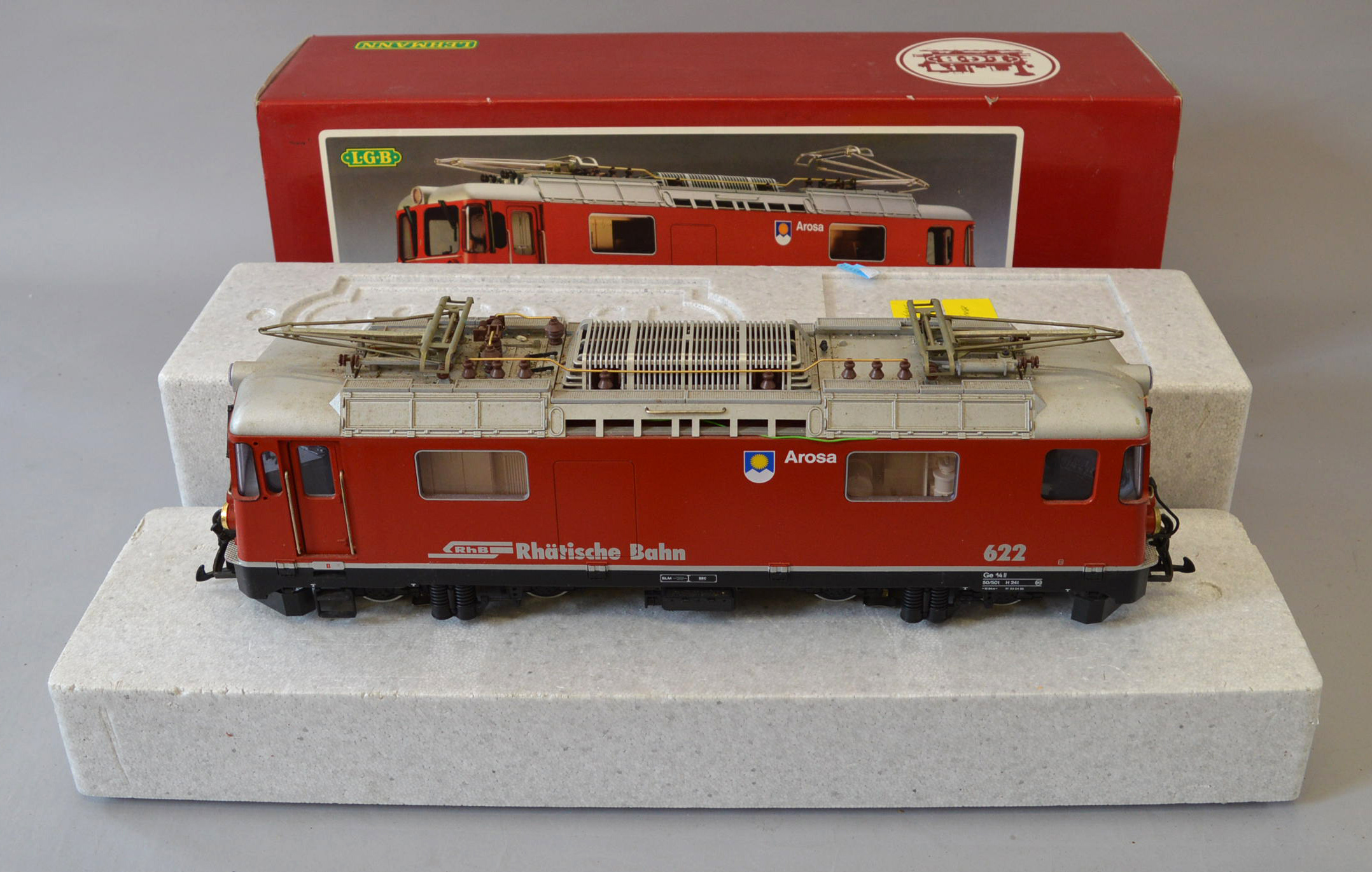 G gauge, LGB 2043 RhB Arosa Electric Locomotive. G, boxed.