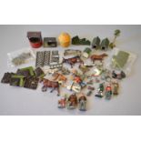 Quantity of hollowcast figures and accessories by Britains, Crescent and others,