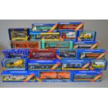 Twenty boxed diecast Corgi van and truck models,