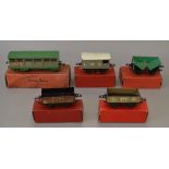 O gauge, Hornby, mainly LMS: No. 2 Cattle Truck; two No.
