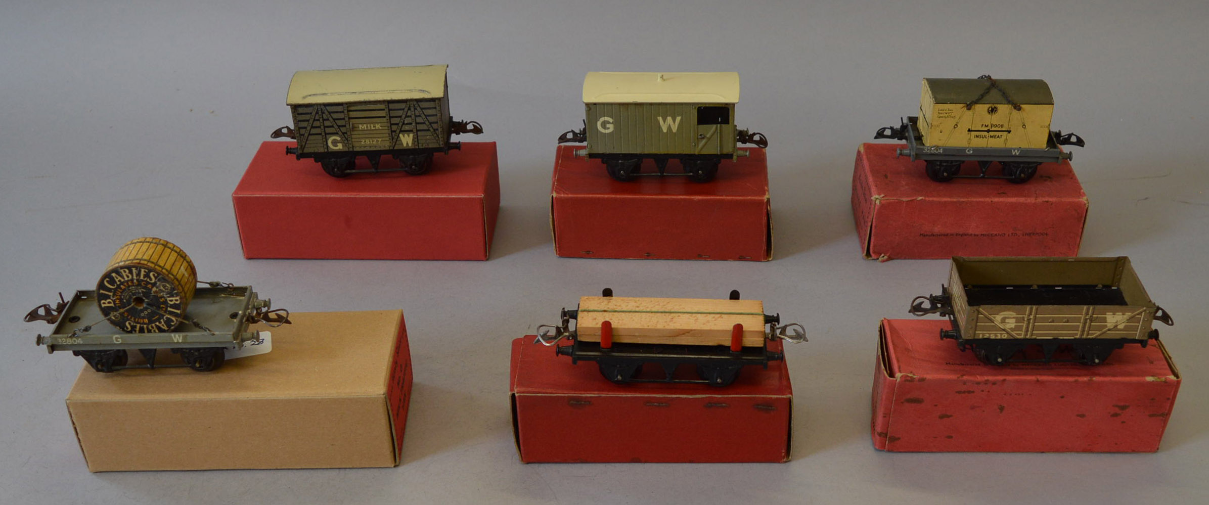 O gauge, Hornby, mostly GWR and LMS, includes: No. 0 Wagon; No.