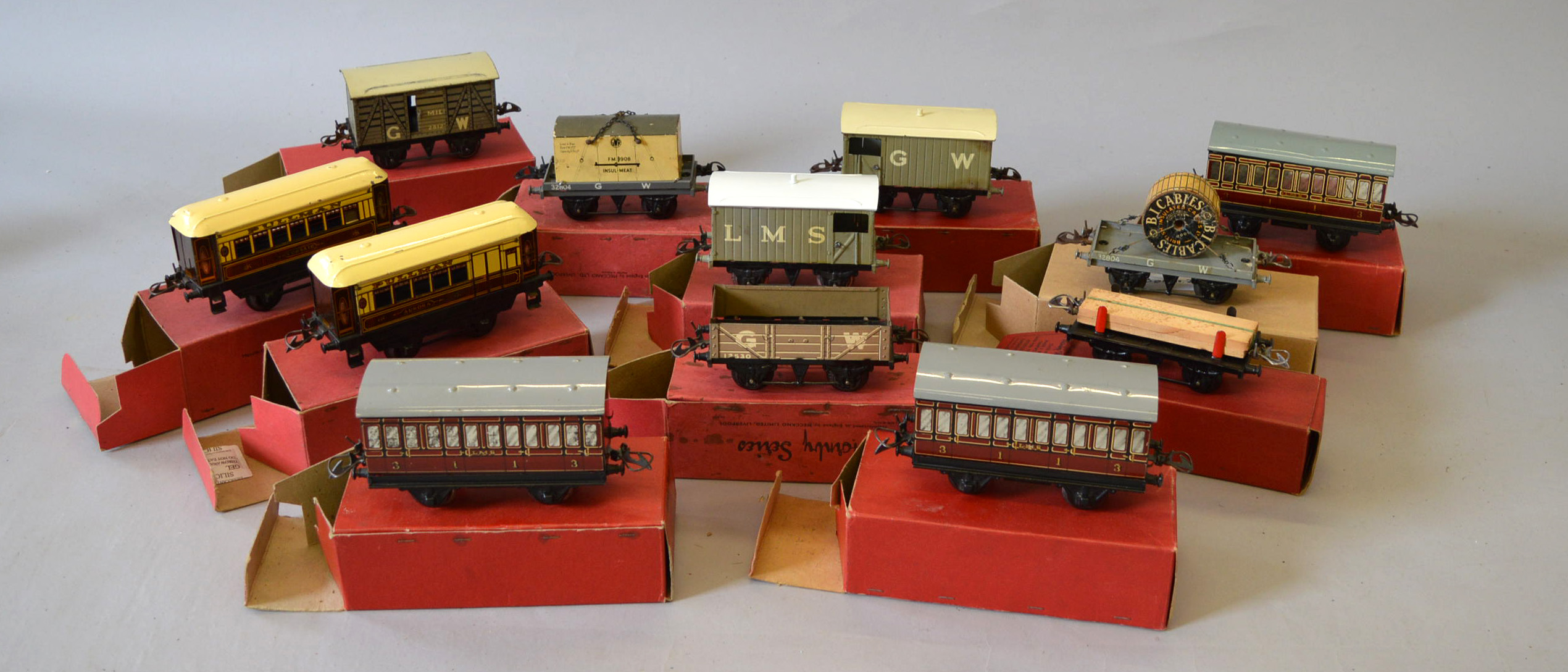 O gauge, Hornby, mostly GWR and LMS, includes: No. 0 Wagon; No. - Image 3 of 3