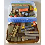 O gauge, quantity of Hornby locomotives, rolling stock and accessories in P condition.