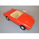 A boxed 'Sindy's Own Car' plastic car, approximately 45cm long,