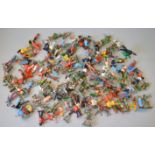 A quantity of loose metal and plastic figures by Crescent, Britains and others,