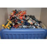 Large quantity of Hasbro/Takara Transformers and similar transforming toys.