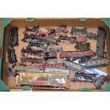 HO/OO gauge, 17 x locomotives by Liliput, Fleischmann, Rivarossi and others.